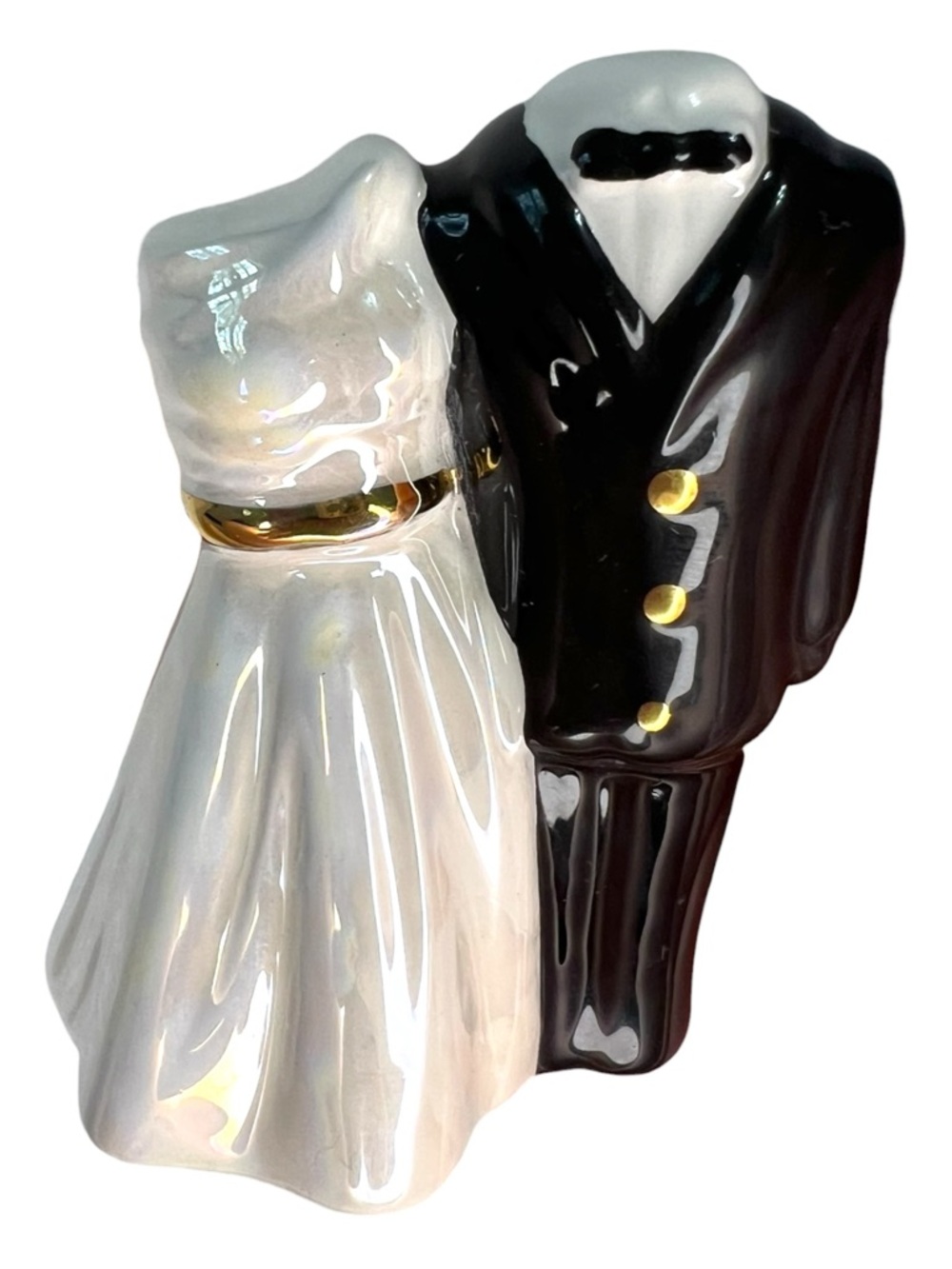 Nora Fleming Retired Down the Aisle Bride and Groom Wedding Mini